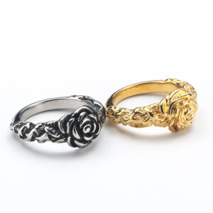 Fashion Style Stylish And Unique Rose Women's Titanium Steel Ring